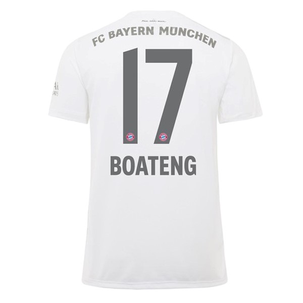 Trikot Bayern München NO.17 Boateng Auswarts 2019-20 Weiß Fussballtrikots Günstig